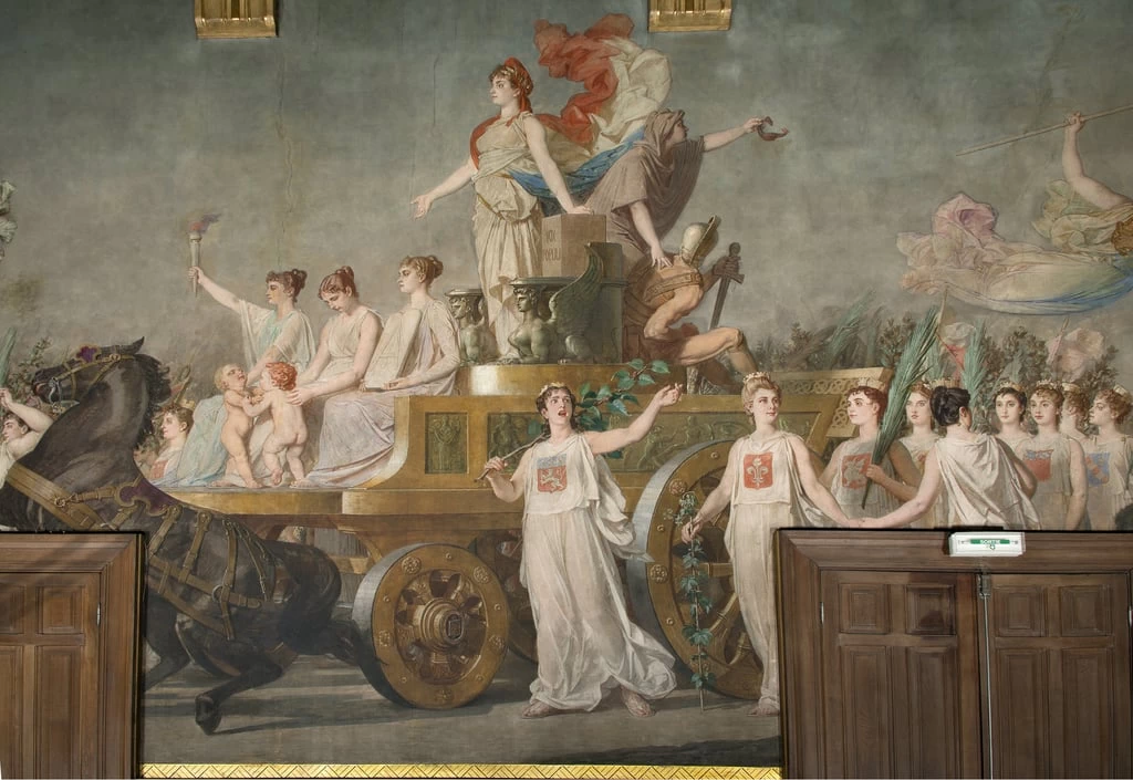 Pierre - Paul, Léon Glaize, Il trionfo della Repubblica, Musée de la Révolution française, Visille, dettaglio 2